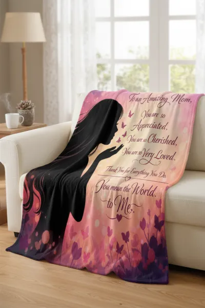 Mom You Will My Love In It – Coral Fleece Blanket