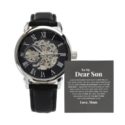 To My Dear Son Always Remember I Love You – Openwork Watch